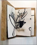 SCHATTENFISCH 1  Zeichnungen, Collagen, schwere Eichenholzdecke